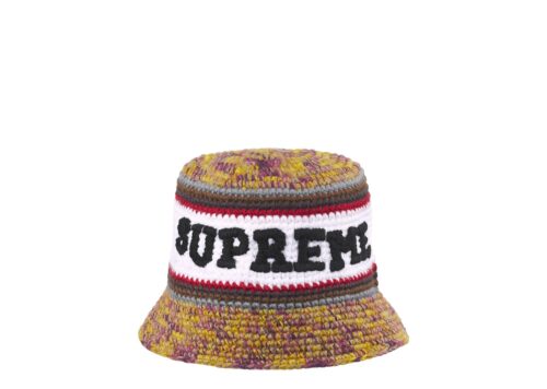 Supreme Knit Logo Crusher Hat (SS26) Yellow - Yellow - 1