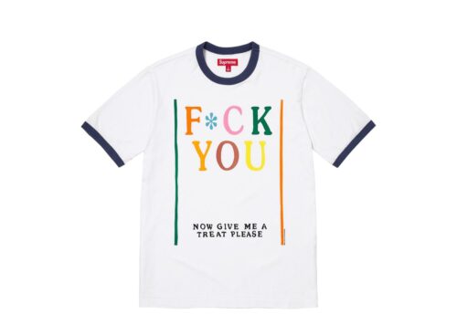 Supreme Mike Kelley Ringer Tee White - White - 1