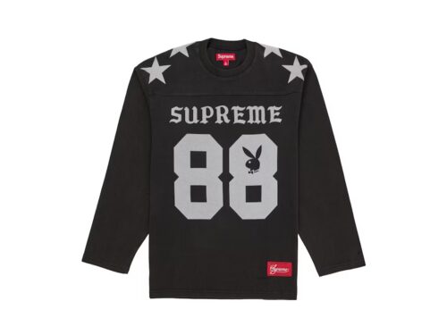 Supreme Playboy L/S Football Top Black - Black - 1