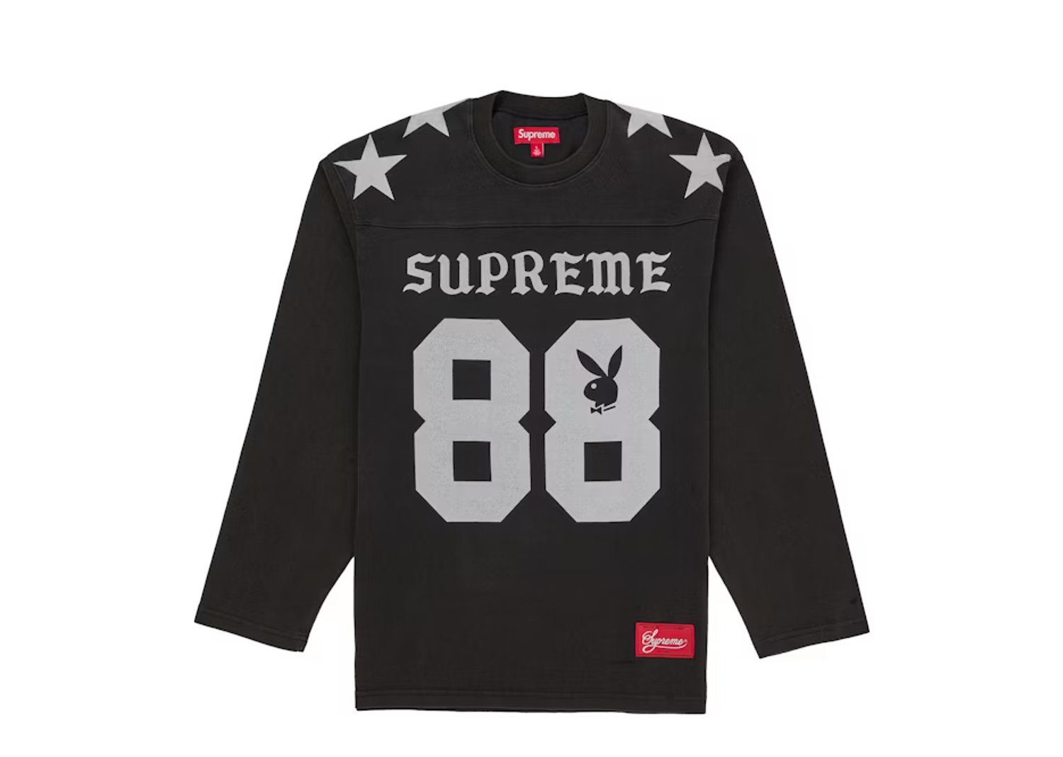 Supreme Playboy L/S Football Top Black - Black - 1