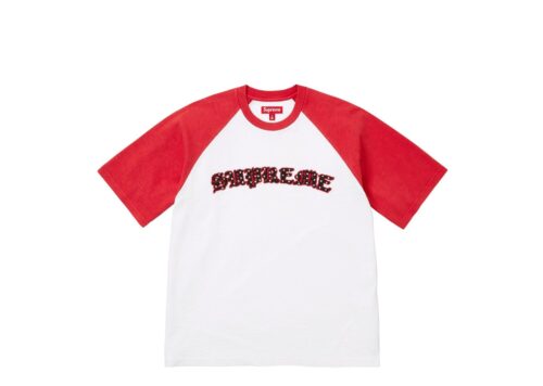 Supreme Rhinestone Raglan S/S Top White - White - 1