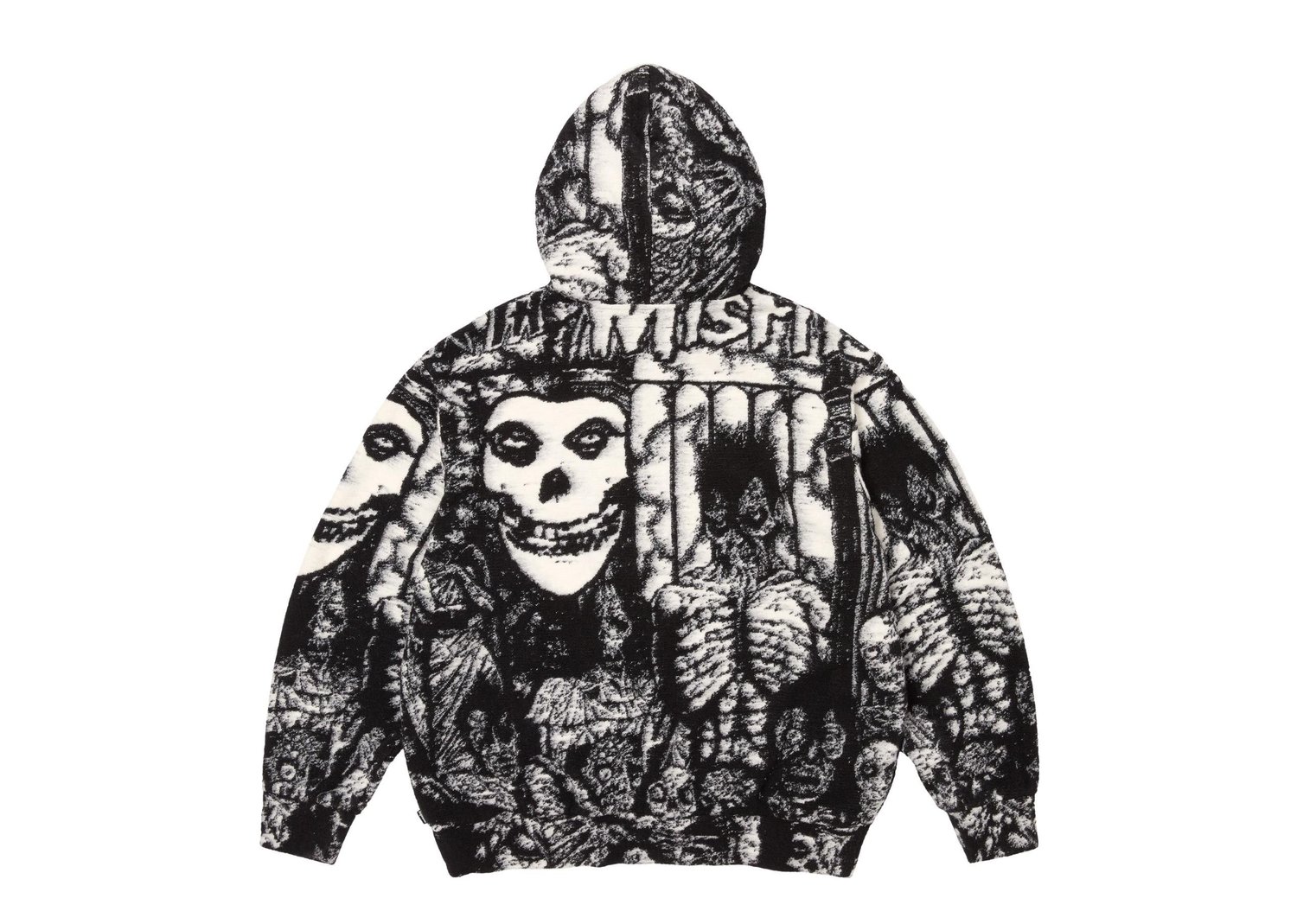 Supreme The Misfits Zip Up Hooded Sweater Black | SS26SK24-BLACK