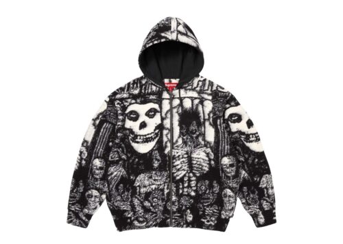 Supreme The Misfits Zip Up Hooded Sweater Black - Black - 1