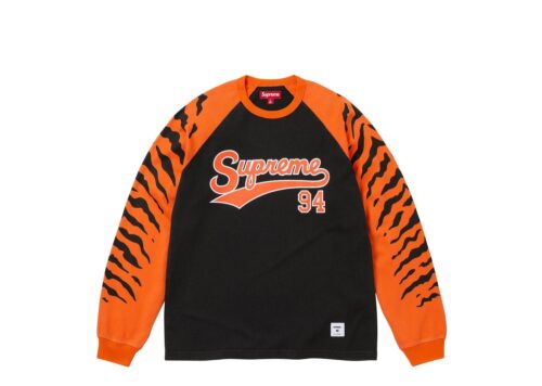 Supreme Tiger Raglan L/S Top Black - Black - 1