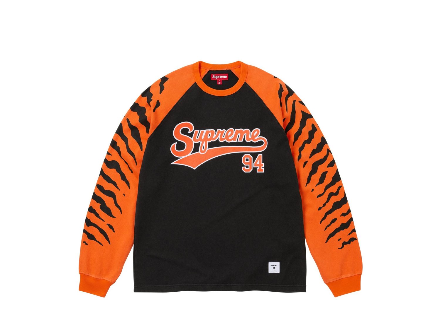 Supreme Tiger Raglan L/S Top Black - Black - 1