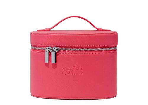 Saie Mini Bright Pink Train Case - - 1