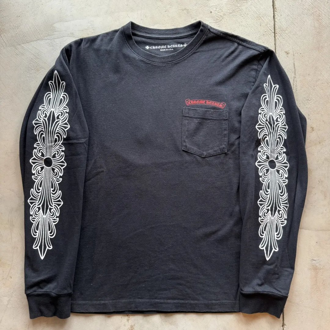 Chrome Hearts x Matty Boy Chomper Floral Long Sleeve T-shirt - 1