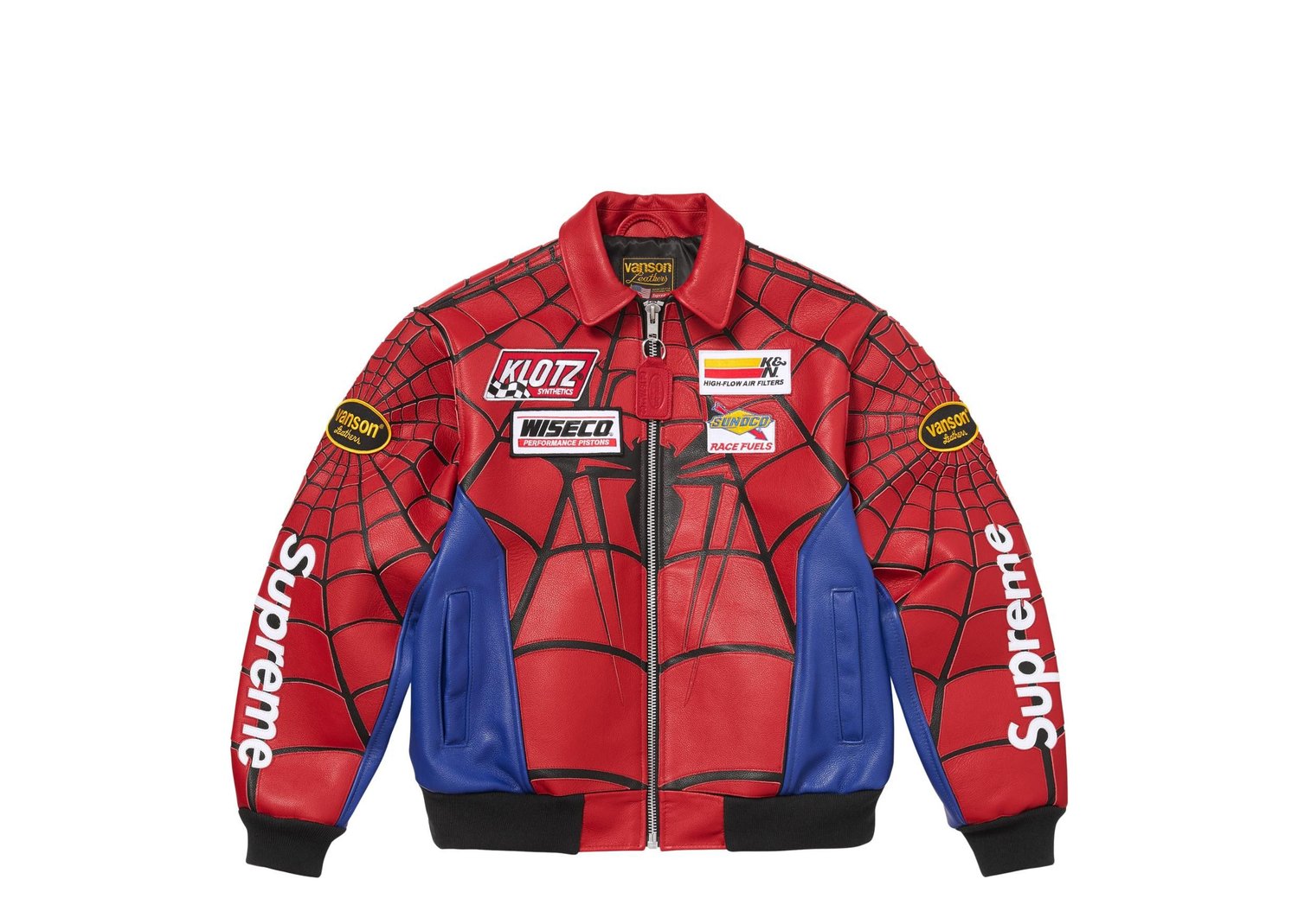 Supreme Vanson Leathers Spider-Man Jacket Multicolor - Multicolor - 1