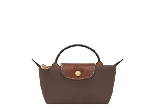 Longchamp Le Pliage Original Pouch with Handle Moka - - 1