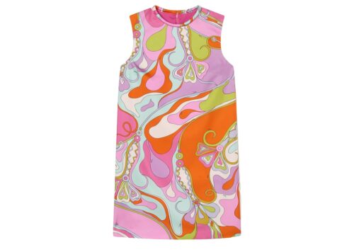 PUCCI Orchidee Print Silk Dress - - 1