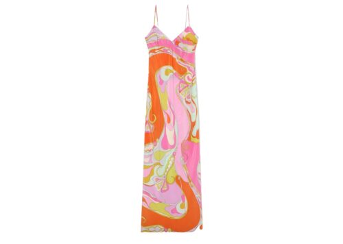 PUCCI Orchidee Print Silk Dress - - 1