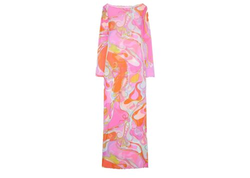 PUCCI Orchidee Print Tulle Dress - - 1
