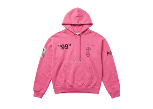 Off-White Pink Impressionism Kapüşonlu Sweatshirt