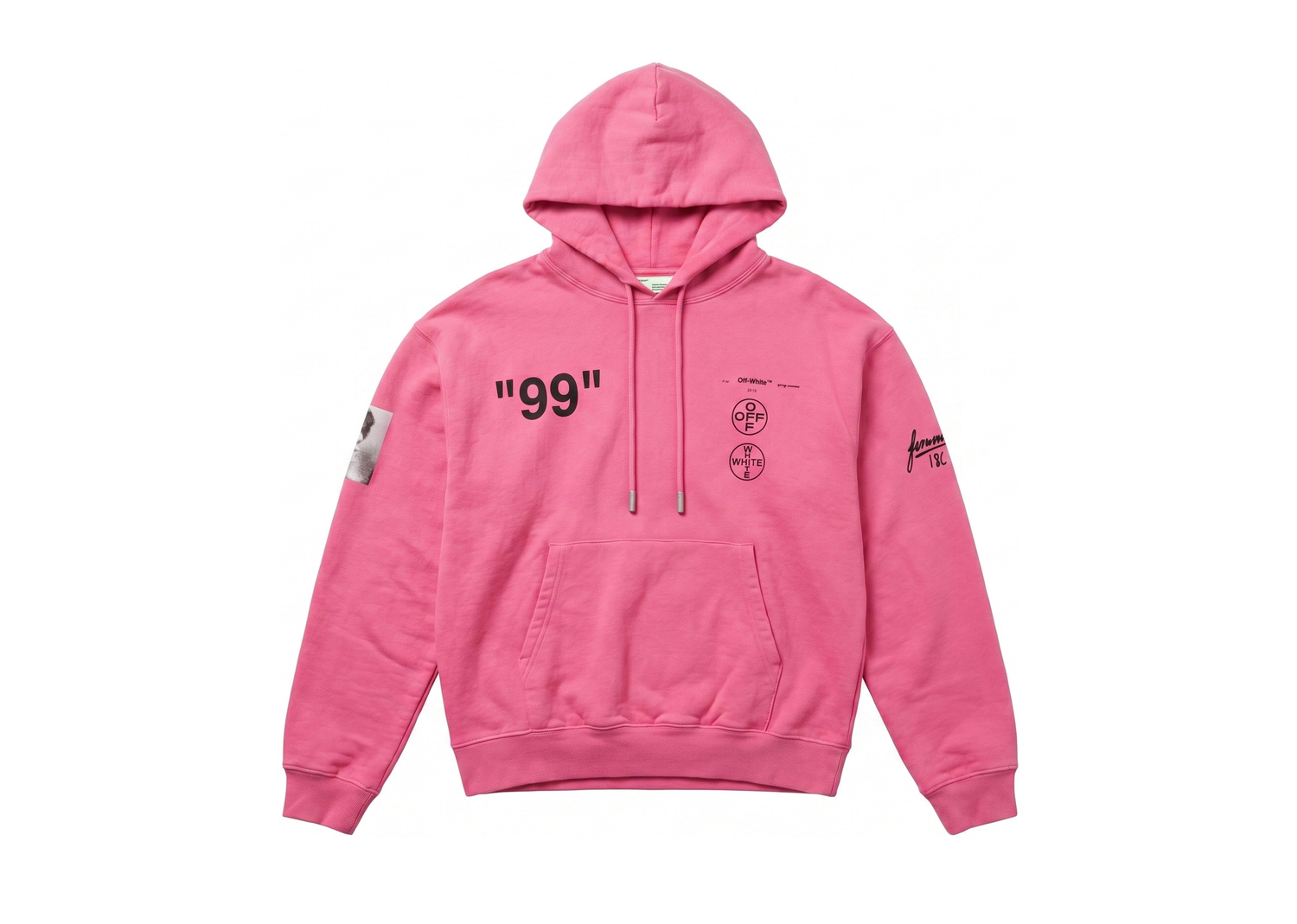 Off-White Pink Impressionism Kapüşonlu Sweatshirt