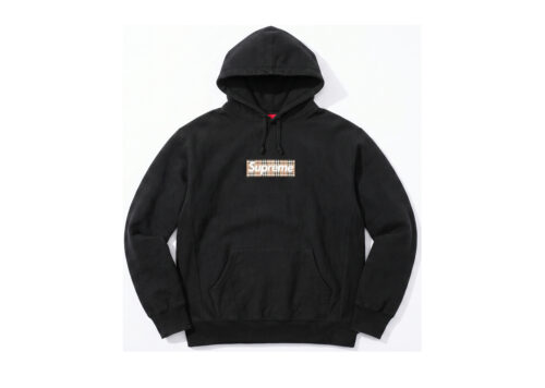 Supreme x Burberry Box Logo Hooded Sweatshirt Siyah M