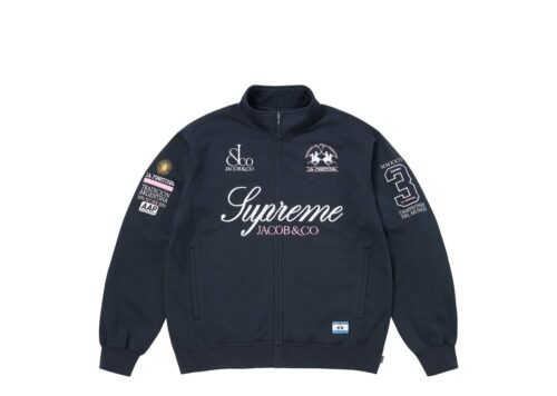 Supreme La Martina Zip Up Sweatshirt Navy - Navy - 1