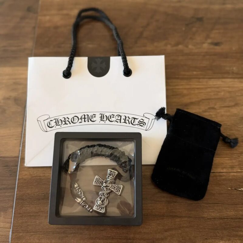 Chrome Hearts Celtic Cross Pendant Necklace Set Authentic 3