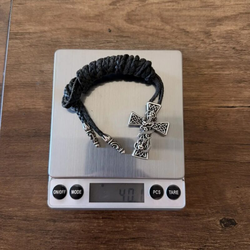 Chrome Hearts Celtic Cross Pendant Necklace Set Authentic 26