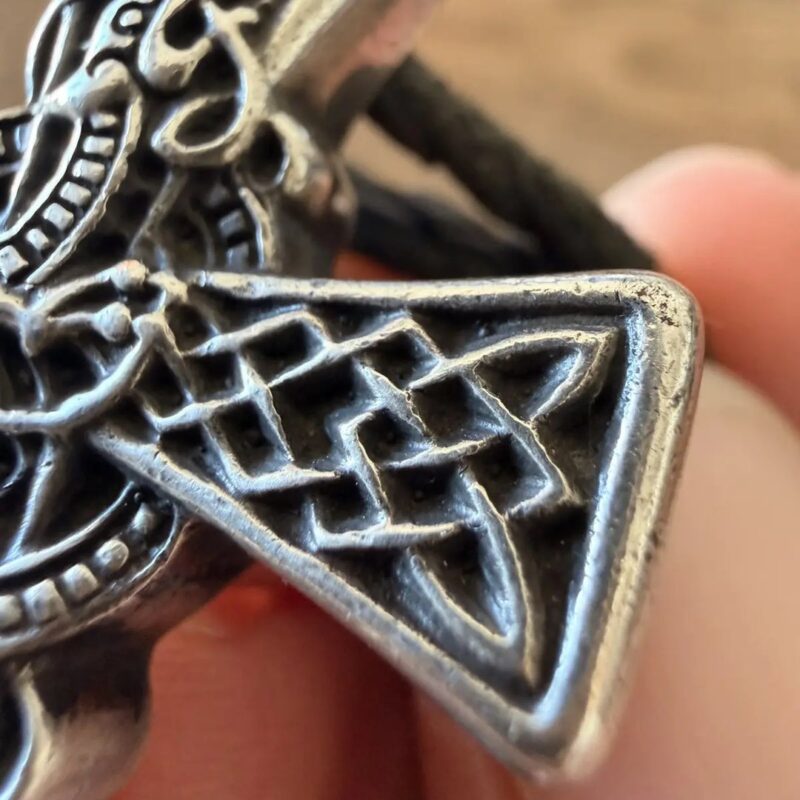 Chrome Hearts Celtic Cross Pendant Necklace Set Authentic 8