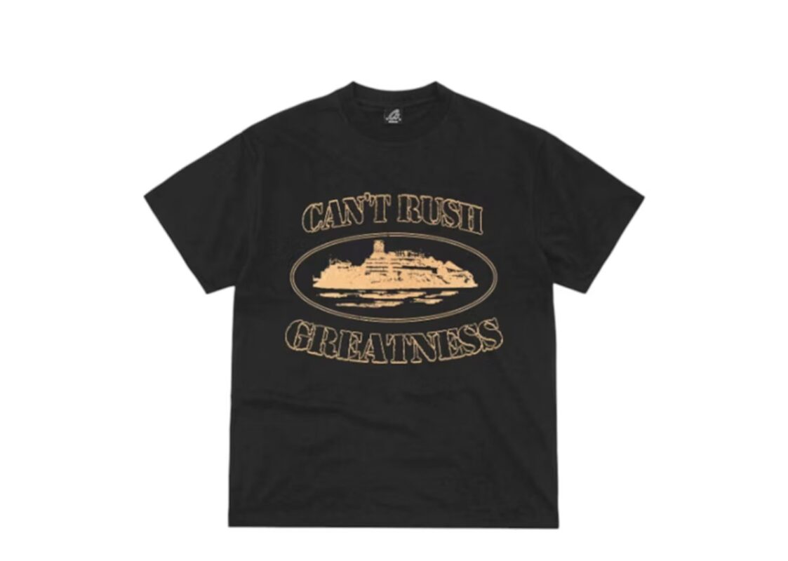 Corteiz x Central Cee Can’t Rush Greatness Tee Black