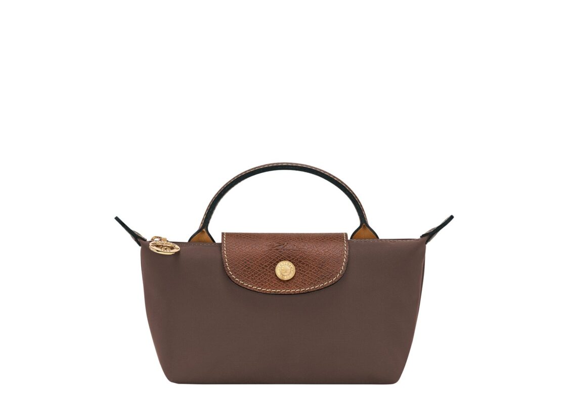 Longchamp Le Pliage Original Pouch with Handle Mocha