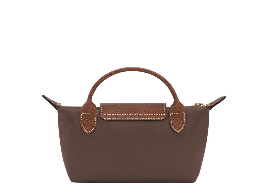 Longchamp Le Pliage Original Pouch with Handle Mocha 3