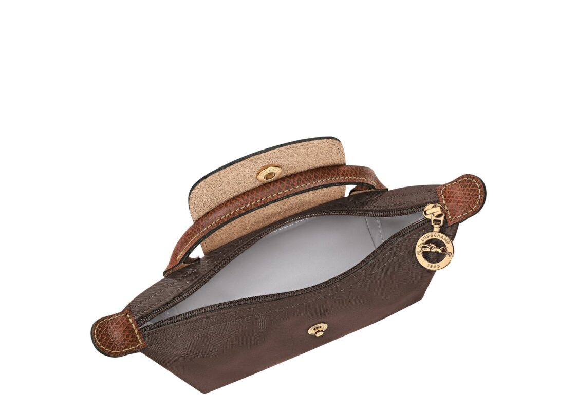 Longchamp Le Pliage Original Pouch with Handle Mocha 4