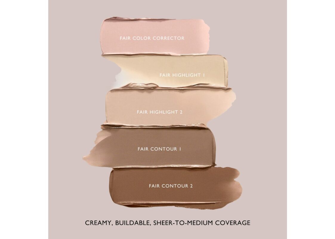 m.ph by Mary Phillips Underpainting Face Highlight Contour Palette Fair 7