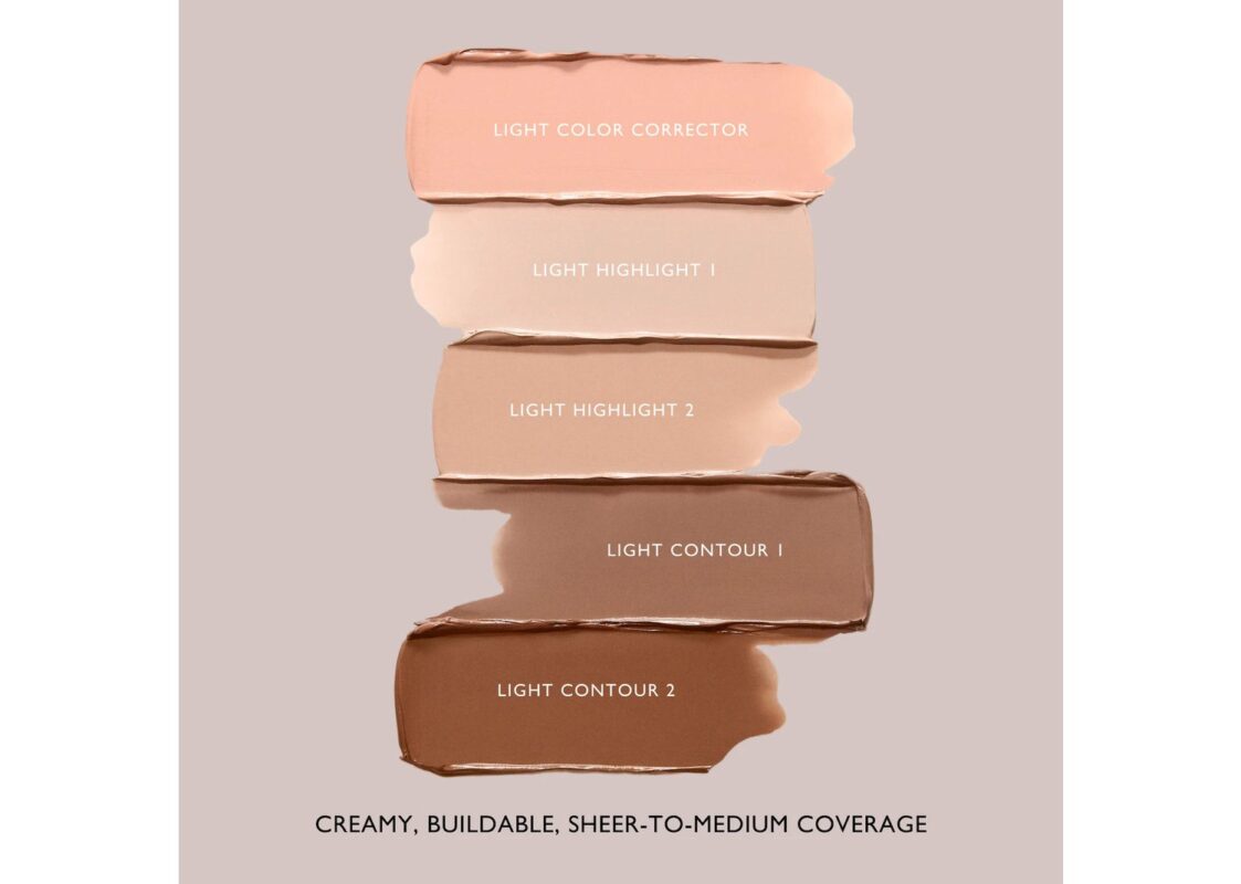 m.ph by Mary Phillips Underpainting Face Highlight Contour Palette Light 7