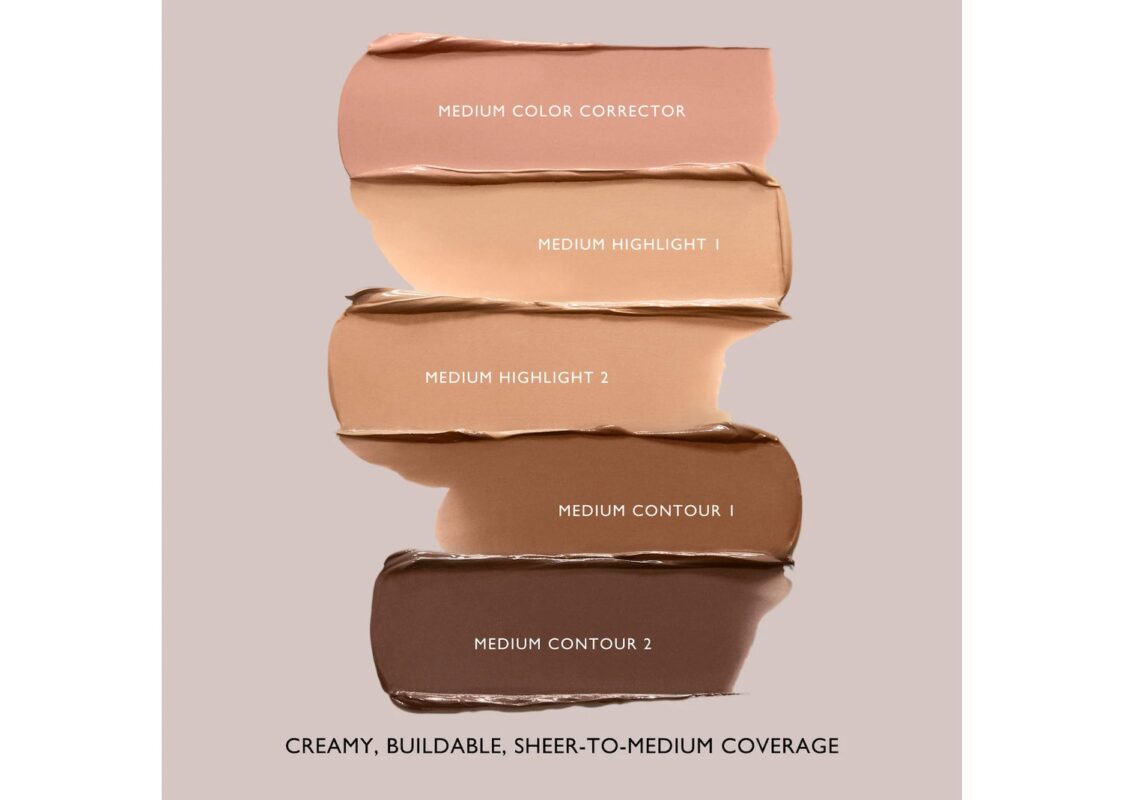 m.ph by Mary Phillips Underpainting Face Highlight Contour Palette Medium 7