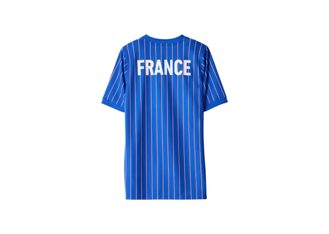 Nike x Jacquemus x France Pre Match Jersey Blue Stripe 2