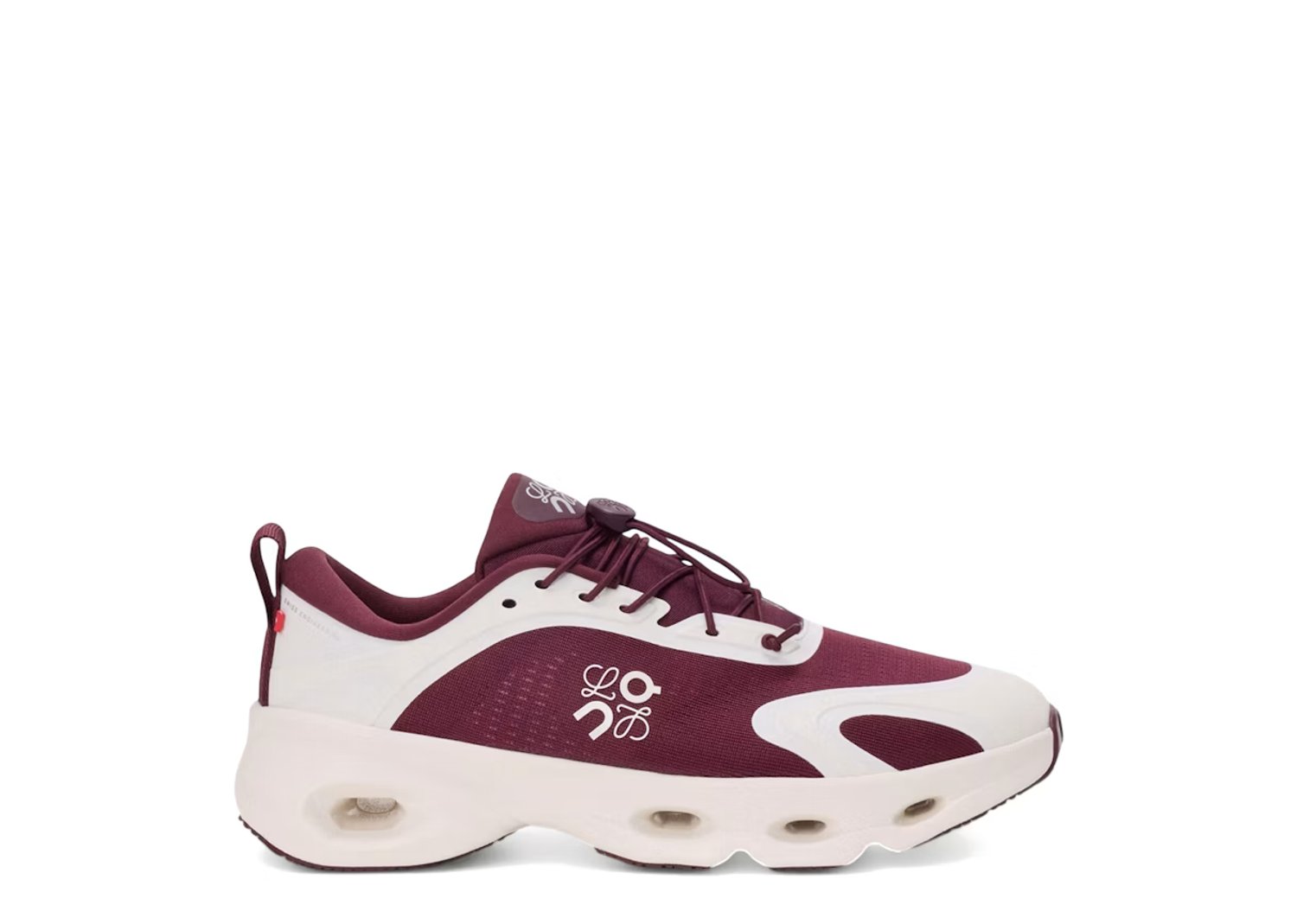 On Running Cloudsolo LOEWE Burgundy Eggshell - Burgundy/Eggshell - 1