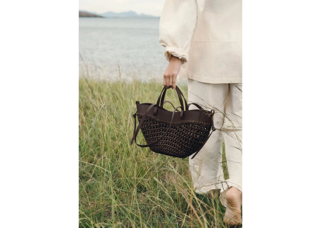 Polène Cyme Mini Edition Raffia Ebony 5