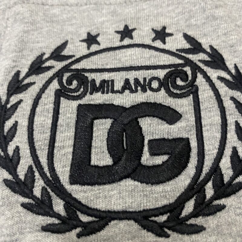 Dolce & Gabbana DG Milano Logo Nakışlı Gri Tişört 5