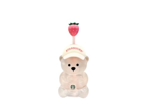 Starbucks Pink Bearista Glass Tumbler Cup - - 1