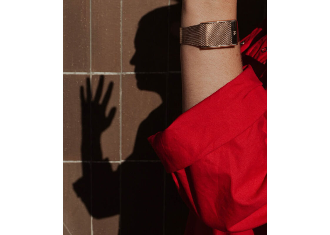WHOOP MG Meridian Band Milanese Mesh Rose Gold – Life 3