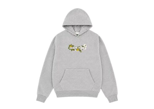 Denim Tears Floral Logo Hoodie (SS26) Grey - Grey - 1