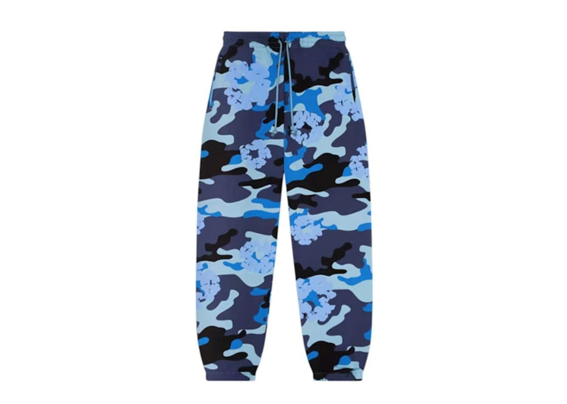 Denim Tears The Cotton Wreath Sweatpant Blue Camo