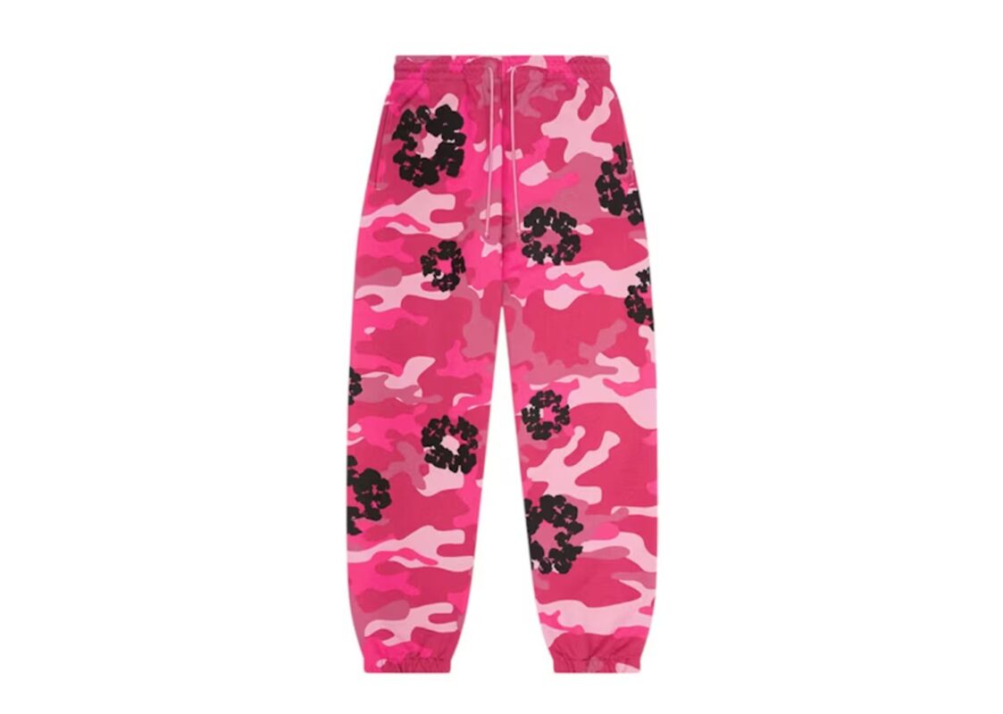 Denim Tears The Cotton Wreath Sweatpant Pink Camo