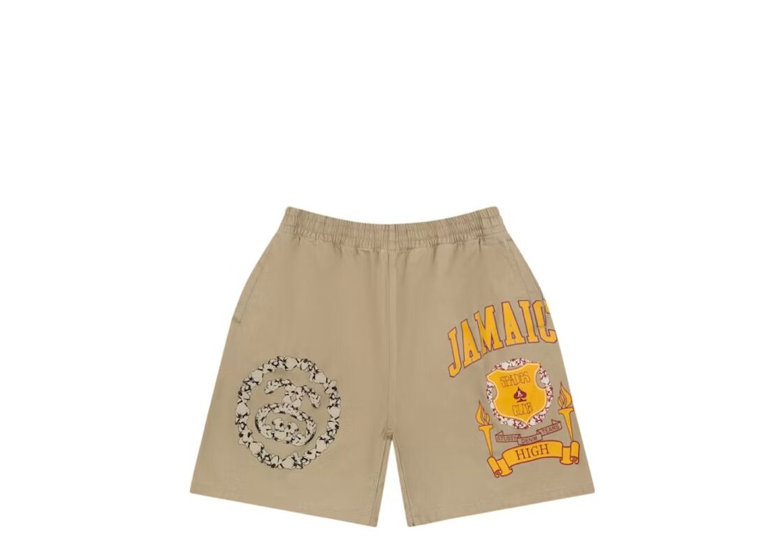 Denim Tears x Stussy Jamaica High Khaki Short Brown