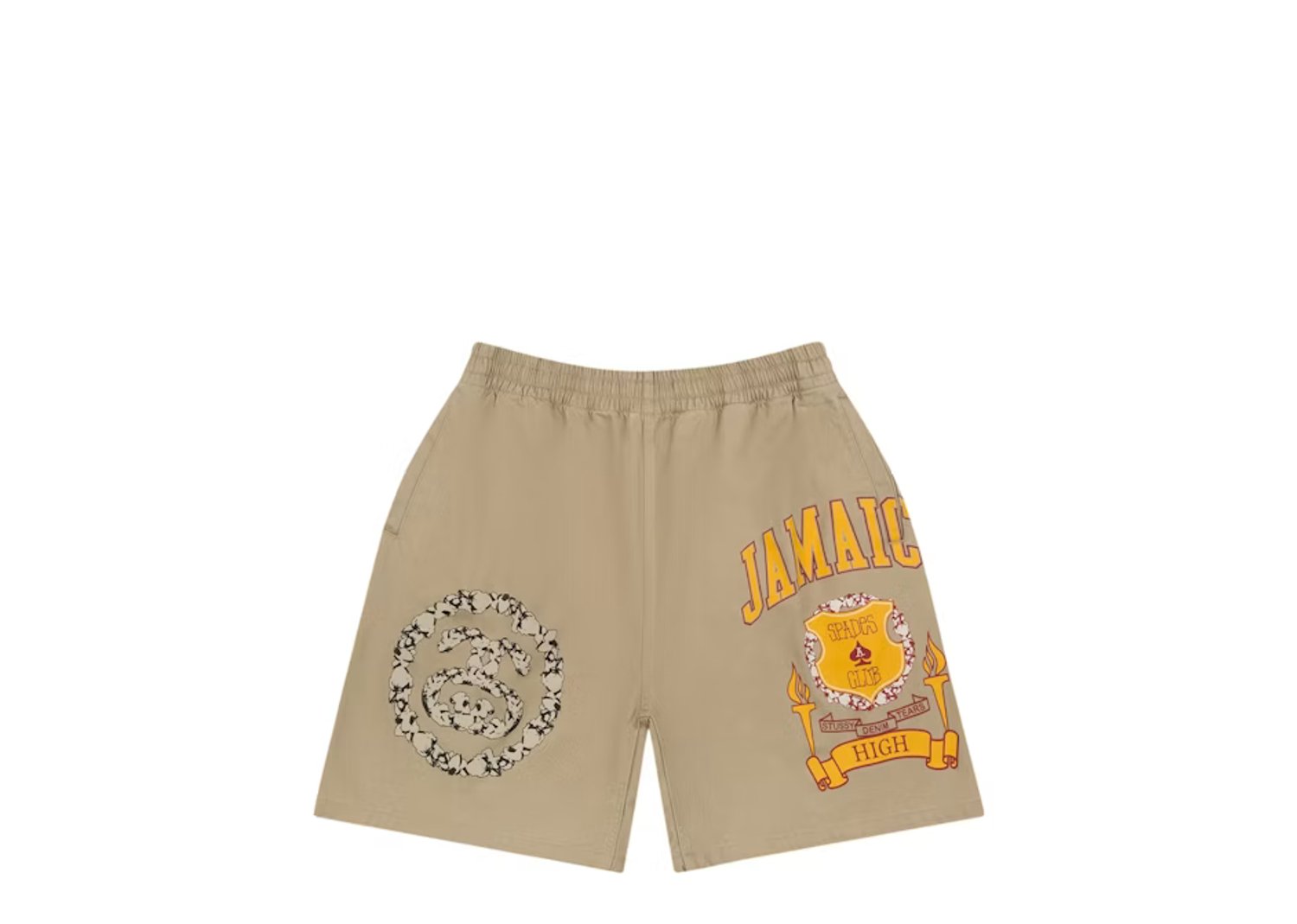 Denim Tears x Stussy Jamaica High Khaki Short Brown | DT-STU-JAMHK