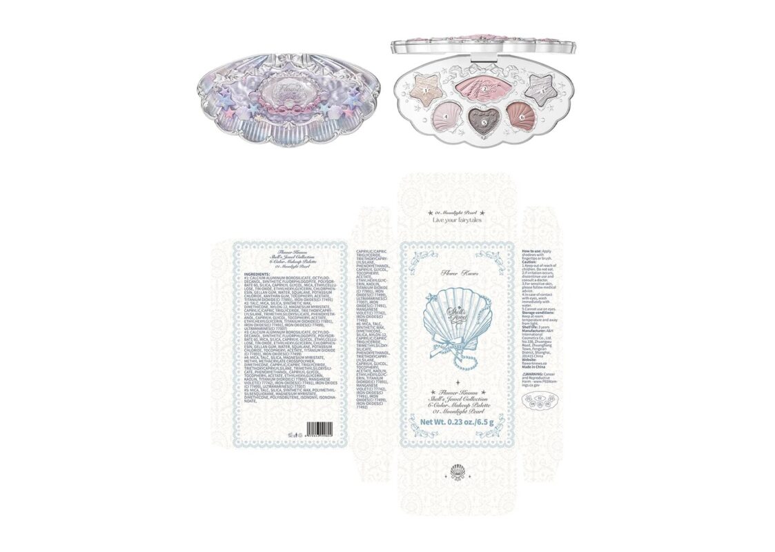 Flower Knows Shells Jewel 6-Color Makeup Palette 6