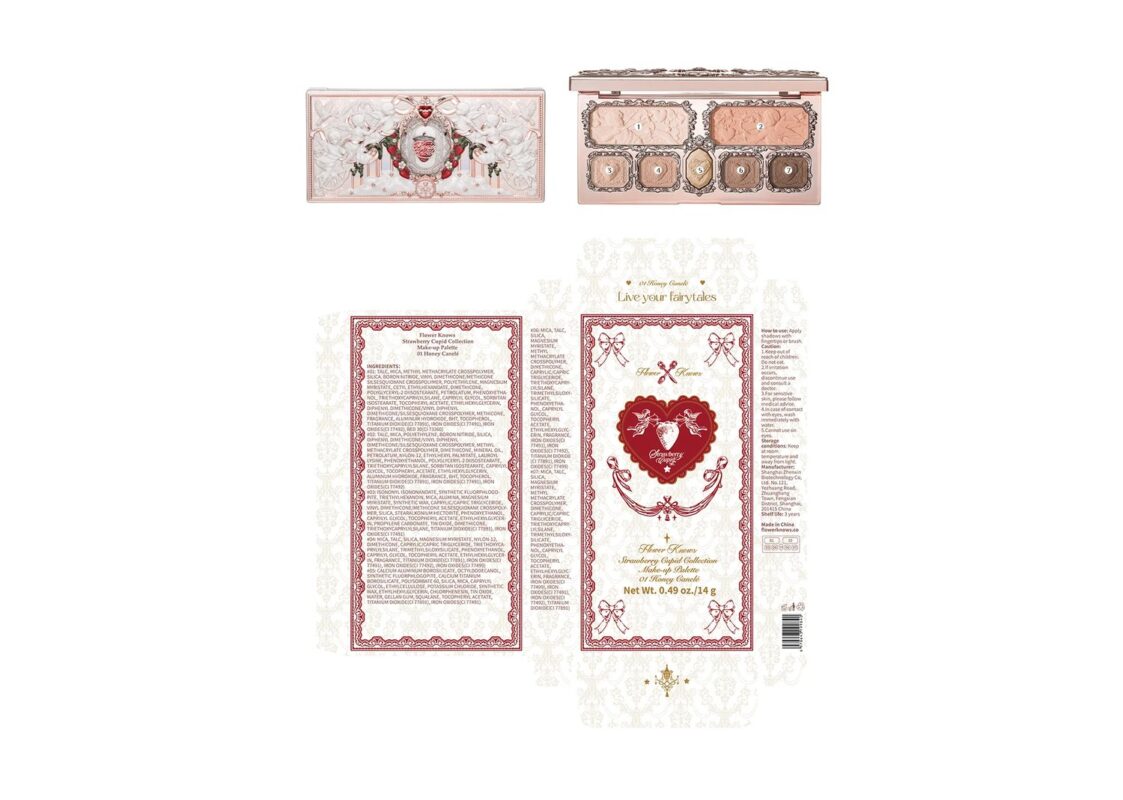 Flower Knows Strawberry Cupid Makeup Palette – Honey Canelé 5