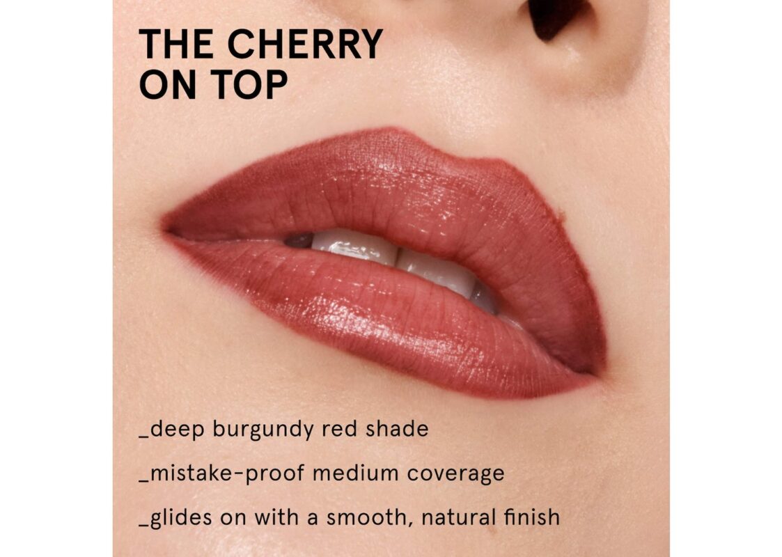 Glossier Lip Line Enhancing Hydrating Longwear Lip Liner Pencil Black Cherry 3