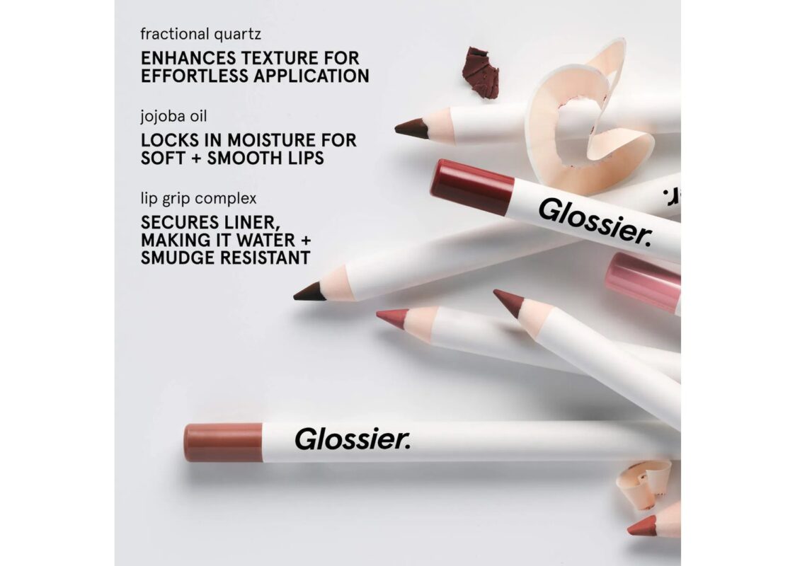 Glossier Lip Line Enhancing Hydrating Longwear Lip Liner Pencil Black Cherry 6