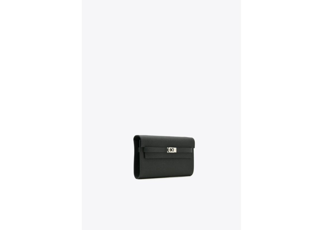 Hermès Kelly To Go Wallet Black Epsom Leather Palladium Hardware 2