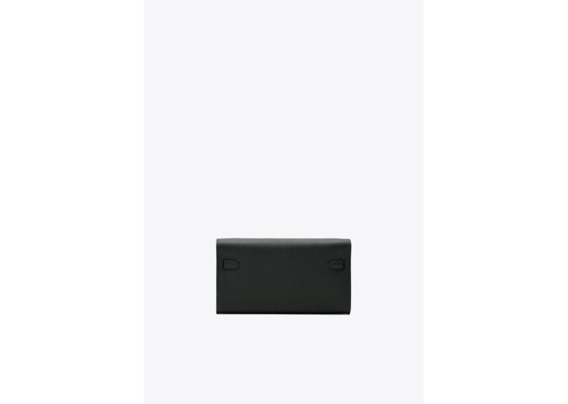 Hermès Kelly To Go Wallet Black Epsom Leather Palladium Hardware 3