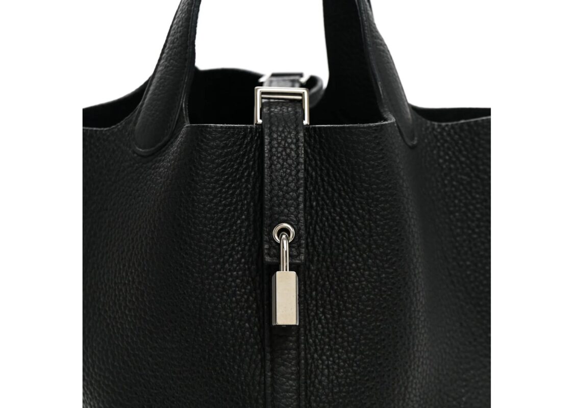 Hermes Taurillon Clemence Picotin Lock 18 PM Black 2