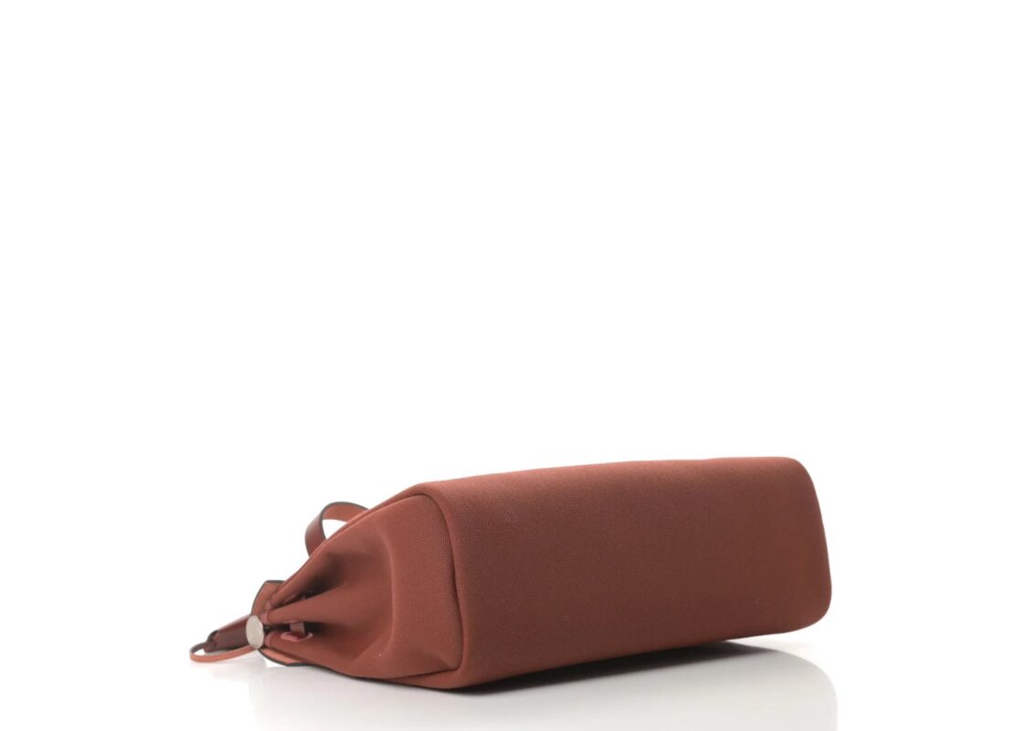Hermes Vache Hunter Toile Herbag Zip 31 PM Rouge H 4