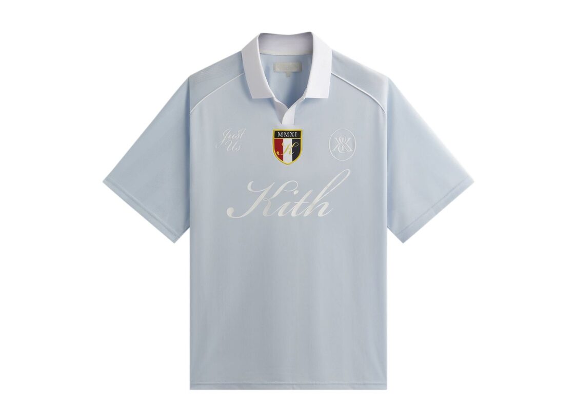 Kith Shadow Stripe Marcel Soccer Top Light Indigo